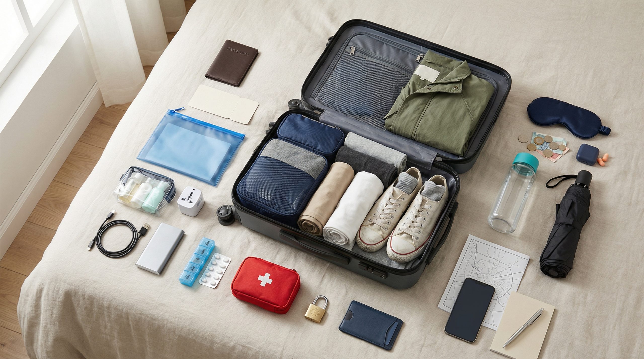 Planejamento de Viagem Simplificado: Bagagem, Segurança e Documentos