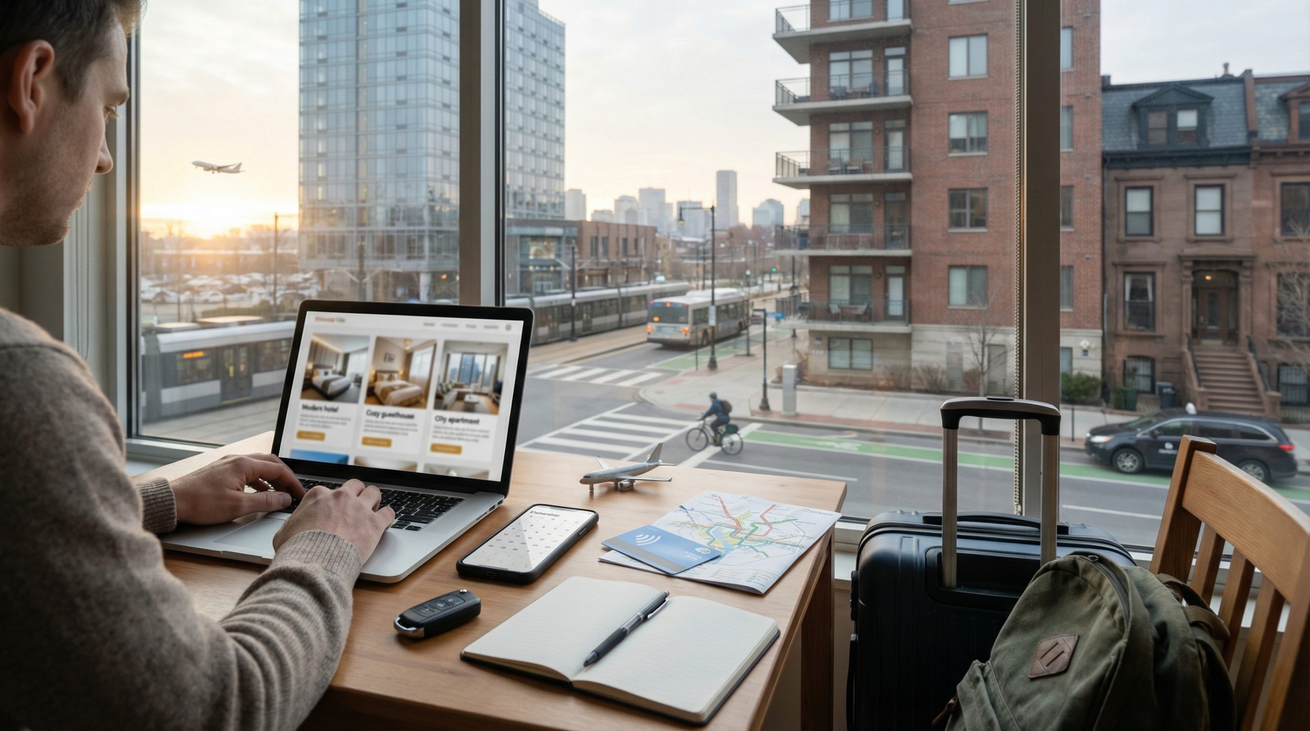 Racionalize sua escolha entre hotel, aluguel e transporte local