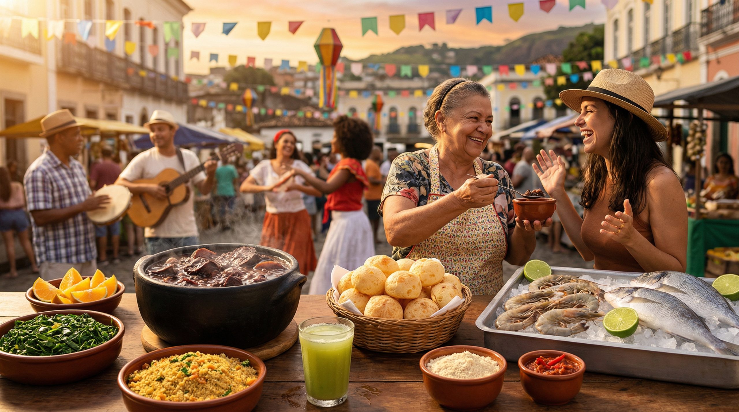 Sabores Locais Simplificado: pratos típicos, festas e tradições